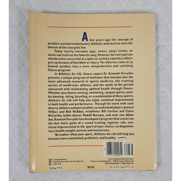 Athletics For Life By Kenneth Forsythe, M.D. Optimal Fitness Through Rec Sports - Picture 2 of 12